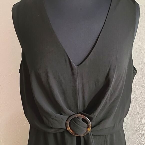 Lily Rose Black Sleeveless Dress with Buckle, Size XXL, NWT - Picture 2 of 7
